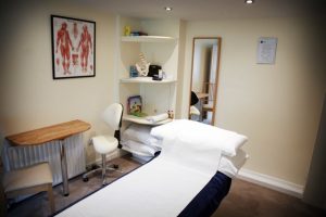 Rose Bushes Osteopathic Clinic in Epsom - Osteopath treatment room