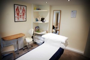 Rose Bushes Osteopathic Clinic in Epsom - Osteopath treatment room
